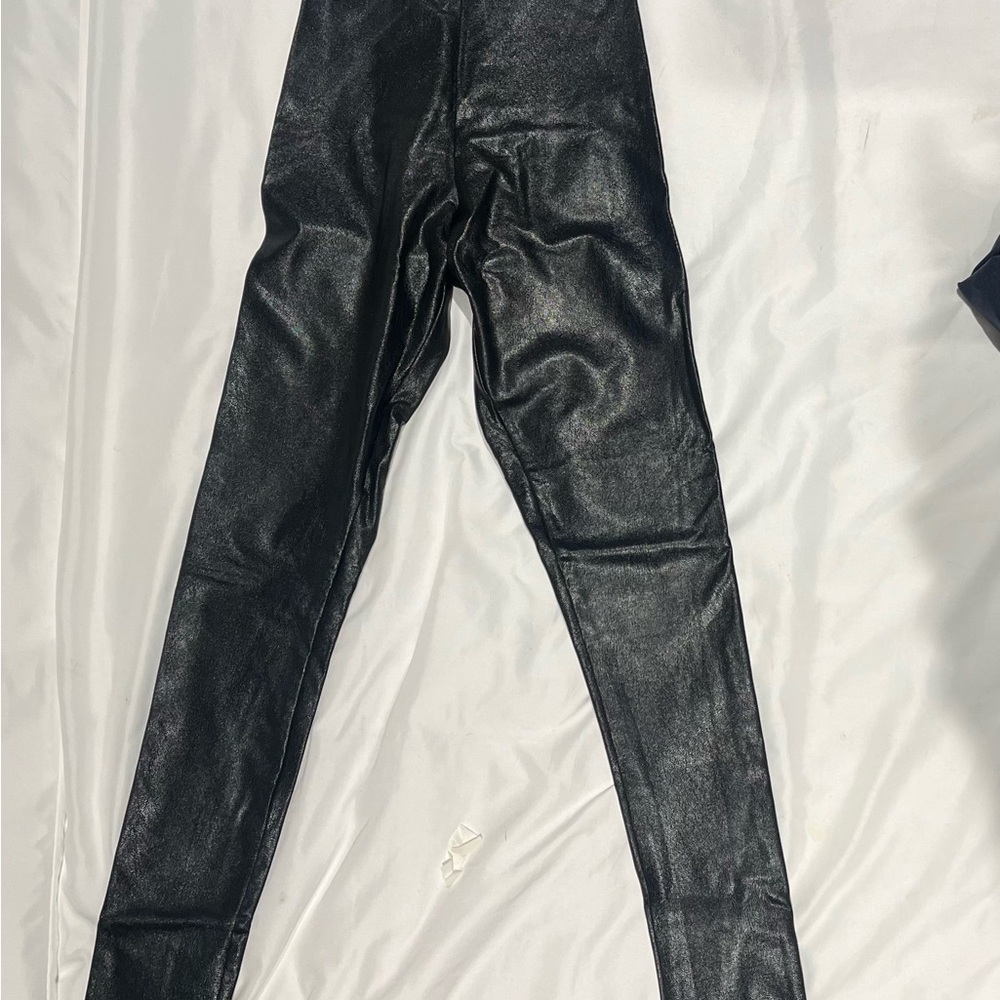 Commando Black Faux Leather Leggings